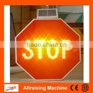 Aluminum Solar LED Stop Sign With 3M Reflector thumbnail-1