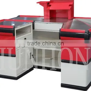 Round Corner Checkout Counter With Keyboard Holder thumbnail-2