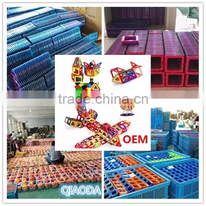 Factory Supply Montessori Kids Educational Magnetic Block Building Shapes Toys thumbnail-1