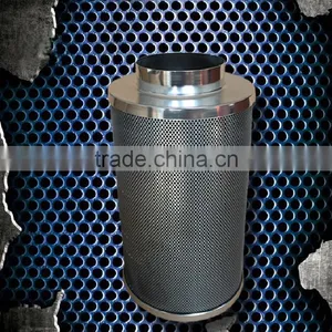 Hydroponic Greenhouse HVAC Ventilation 4" x 8" / 4"x 12" Activated Virgin Carbon Bed Filter for Connecting Air Duct / Inline Fan thumbnail-1