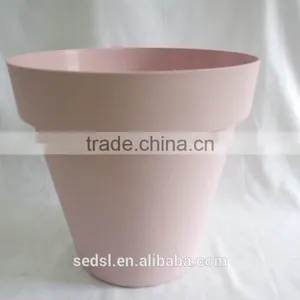 OEM Lighted Ornamental Colorful Cheap Plastic Flower Pots Wholesale thumbnail-3