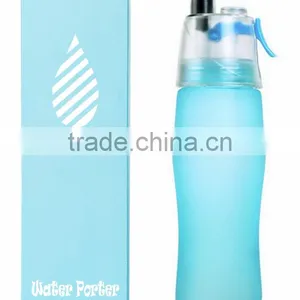 700ml Cycling Running Water Drinking Bottle Climbing Misting Spray Healthy Sports Cup With Pull-top Spout thumbnail-1
