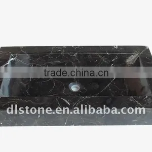 Nero Marquina Marble Wash Basin thumbnail-1