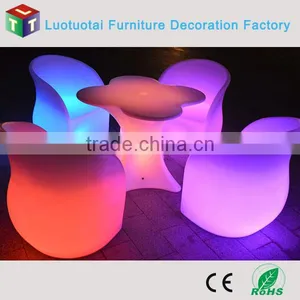Rechargeable 16 Color Change Illuminated Led Bar Chair thumbnail-4