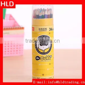 Factory Wholesale Break Resistance 36pc Cardbaoard Tube Wood Color Pencil Set thumbnail-1