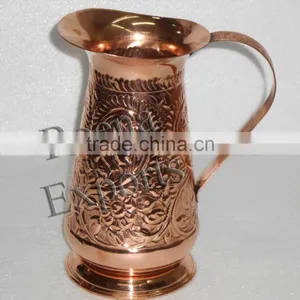 Copper Water Jug OR Pitcher thumbnail-1