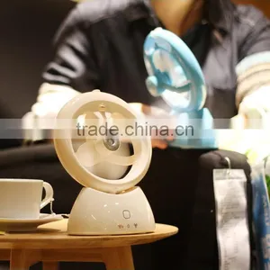 Mini Portable Spray Humidifier Fan Office Mute Water Spirit USB Rechargeable Humidifier Fan thumbnail-1
