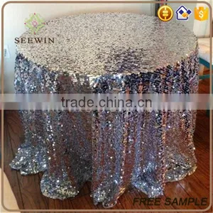 Wholesale Round Sequin Banquet Table Cloth thumbnail-3