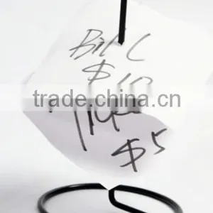 High Quality Modern Office Metal Wire Paperclip Note Holder/Note Stand thumbnail-2