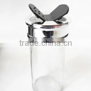 Small Clear Glass Paragon Spice Jars With Butterfly Cap thumbnail-4
