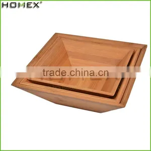 High Quality Morden Bamboo Salad Bowl With Hands thumbnail-2