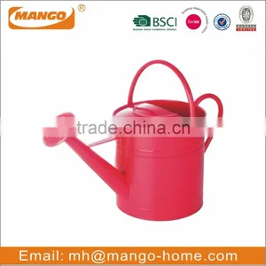 Stainless Steel Handle Oval Colorful Galvanized Metal Watering Can thumbnail-2