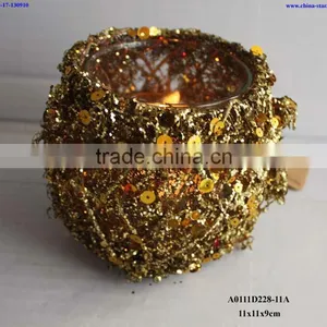 Wendding Candle Lanterns With Glitter thumbnail-3