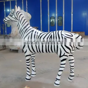 FRP Life-size Zebra Statue Sculpture thumbnail-2