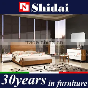 Latest Contemporary Wooden Platform Bed Designs Included Queen Size B-815 thumbnail-1
