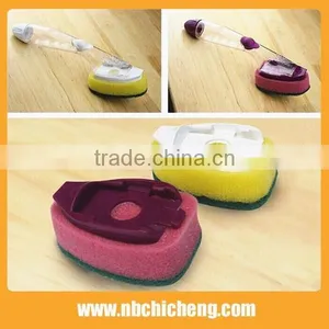 Hot Selling Add Liquid Soap Dispensing Sponge Pot Brush thumbnail-2