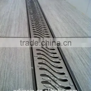 Long Square Stainless Steel Shower Floor Drain thumbnail-6