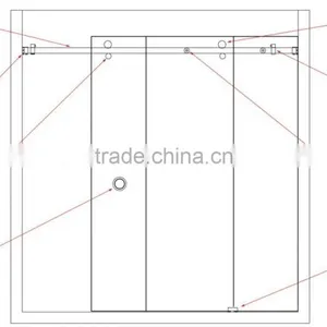 Guangzhou JINXIN Standard Sliding Glass Door Size thumbnail-2
