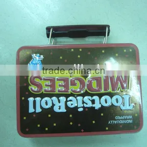 Small Square Tin With Handle for Card thumbnail-1