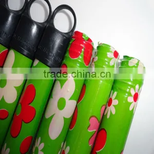 Cute Flower PVC Coated Wooden Broom Handle thumbnail-1