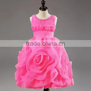 Retail Hot! New Year Party Baby Clothing Cotton Girl Dress, Elegant and Stylish Design Cascading Elsa Princess Dress thumbnail-2