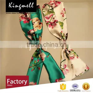 Custom-made Digital Print Chiffon Tie Scarf Women Scarf thumbnail-2