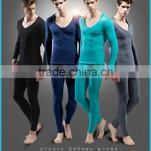Lower V-Neck Winter Heated Thermal Underwear Polartec Fleece Polypropylene Young Men Baselayer Underwear thumbnail-1