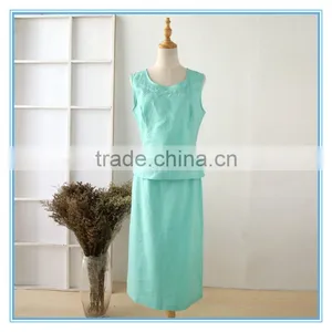Ramie Linen Embroidery 3pcs Sets Western Boutique Style Ladies Church Suit thumbnail-2