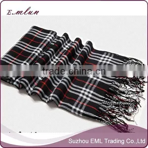 British Style Cashmere Blend Scarf Wholesale thumbnail-3