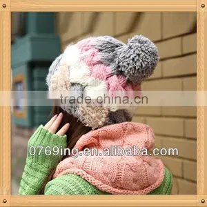 2014 Cheap Knitted Kids Scarf Beanie Hat thumbnail-1