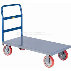Brief Style Portable Foldable Stainless Steel Flat Cart For Baggage thumbnail-1