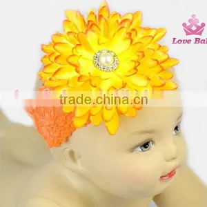 Yellow Socks With Matching Headband for Kids Baby Leg Warmers thumbnail-3