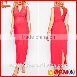 Fashion Cut-out Detailing Maternity Party Dresses for Pregnant Women thumbnail-1