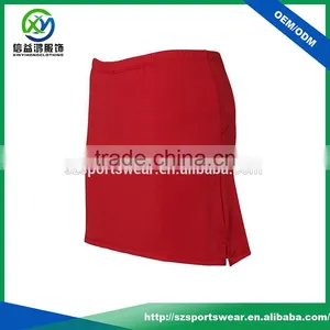 Polyester/Spandex Blended Red Color Ladies Performance Golf Skirt thumbnail-1