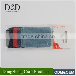 Chinese Supply Plain Sublimation Custom Embroidered Patches With Iron on Back thumbnail-1