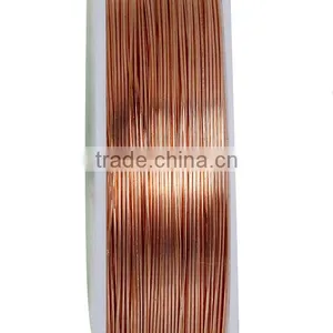 Copper Beading Wire Thread Cord Rose Gold 0.4mm Dia. , 2 Rolls thumbnail-2
