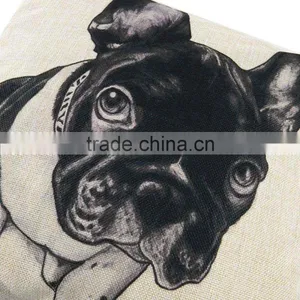 45*45CM Funny Lovely Animal Dog Pattern Office Cushion Pillow Cover Cotton Linen Decorative Pillows Pillowcases Covers 5 Types thumbnail-6
