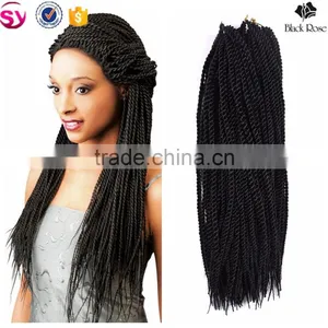 Black Rose Senegal Twist Wholesale Jumbo Crochet Braid in Hair Bundles thumbnail-1