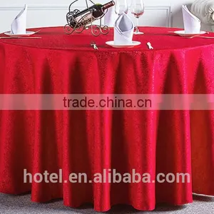 High Quality Restaurant or Hotel Used Table Linen Jacquard Custom Table Cloth thumbnail-3