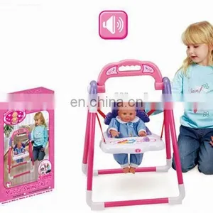 Kids Music Rocking Bed Toy/ Toys Bed Set With Doll thumbnail-2