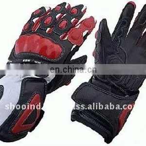 Leather Motorbike Gloves , Motorcycle Racer Gloves , Garments thumbnail-1