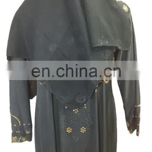 2017 Casual Wear Floral Printed Burkha / Latest Islamic Wear Abaya Burqa For Muslim Wear (dubai Abaya 2017) thumbnail-5