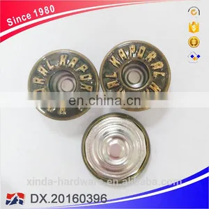 Open Cap Brass Jeans Button With Stripes thumbnail-1