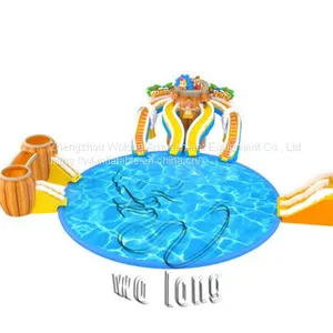 Outdoor Water Kids Playground Swimming Pool Slide for Sale thumbnail-1