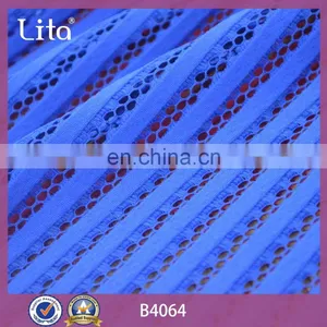 Autumn and Winter Fashion Striped Mesh Lace Fabric for Lady Dresses thumbnail-3
