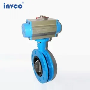 INVCO Pneumatic Butterfly Valve,U Type Butterfly Valve thumbnail-2
