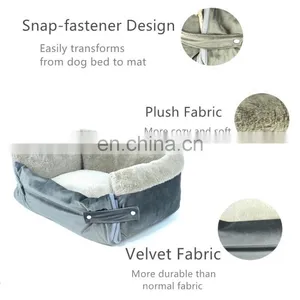 High Quality Travel Dog Bed With Waterproof and Non-slip Fabric at the Bottom, Luxury Portable Dog Mat Washable Pets Products thumbnail-6