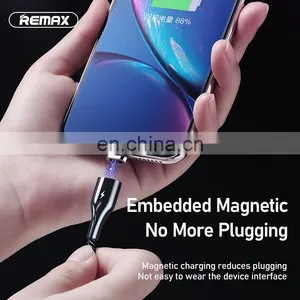 Remax RC-158 Two-color Braided Zinc Alloy Shell Mobile Phone Fast Charging Cable Fast Data Magnetic Charging Cable thumbnail-2