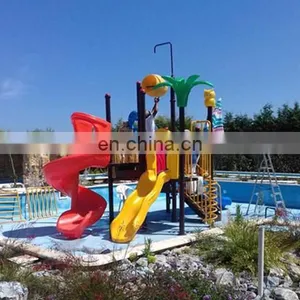 Factory Price JMQ-G128A Swimming Pool Structure Plastic Slide for Kids thumbnail-4