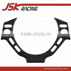 2008-2015 DRY CARBON FIBER INTERIOR STEERING WHEEL SWITCH PLATE FOR NISSAN GTR R35 (JSK220988) thumbnail-1